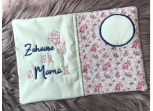 Stickdatei ITH - Mug Rug "Zuhause ist da, wo Mama ist"